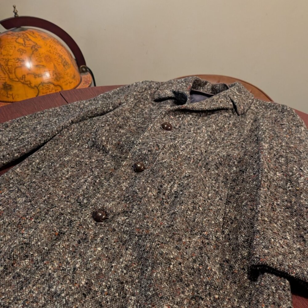 Vintage Robert McIntyre Fleck Overcoat – Size Large – Wool